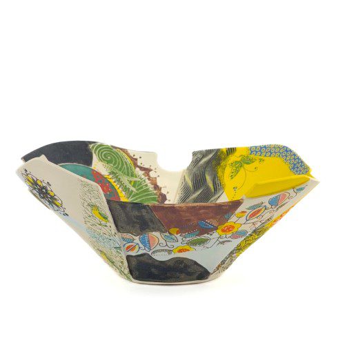 Abstract Porcelain Bowl