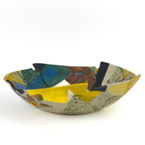 Abstract Porcelain Bowl