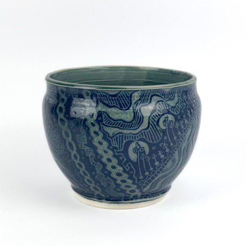 Ceramic Sgrafitto Bowl