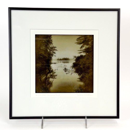 Framed Photograph August Rain Bearcamp Pond