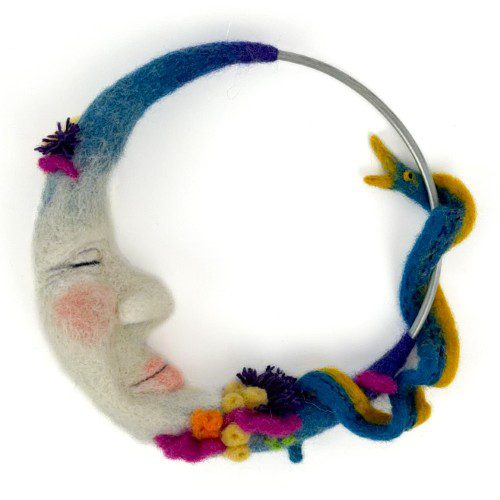 Felted Coral Reef Moon