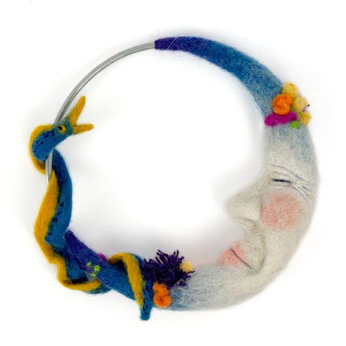 Alternative view of Felted Coral Reef Moon