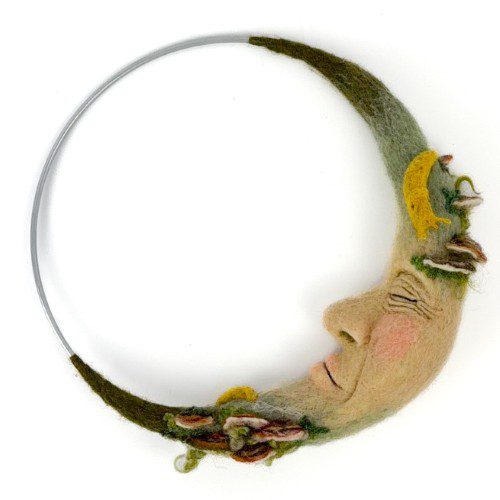Alternative view of Felted Forest Moon
