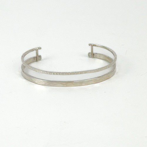 Sterling Silver Double Cuff