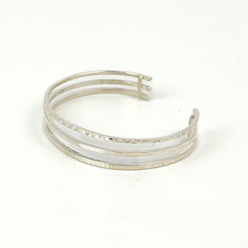 Alternative view of Sterling Silver Triple Cuff