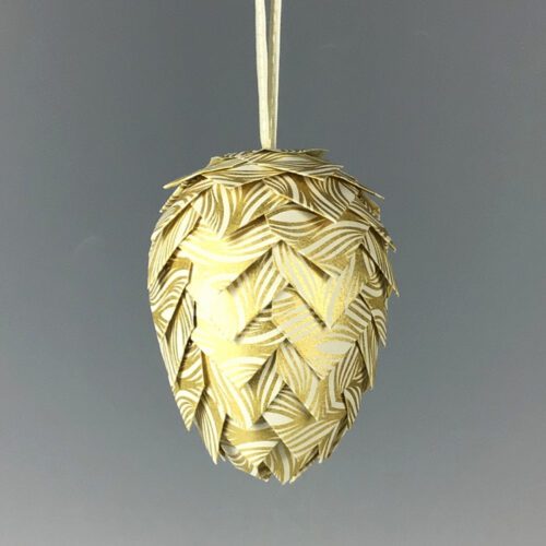 Pinecone Paper Ornament