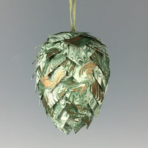 Pinecone Paper Ornament