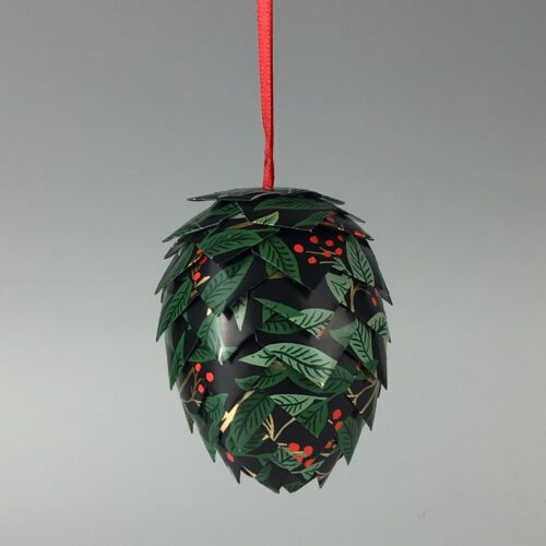 Pinecone Paper Ornament
