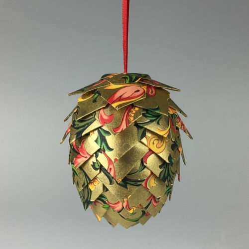 Pinecone Paper Ornament