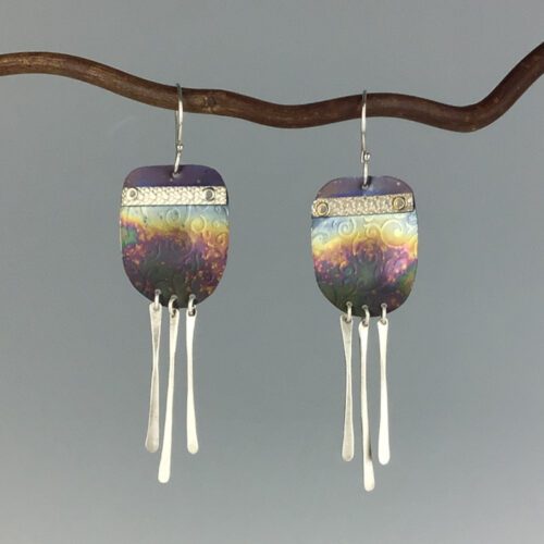 Titanium & Sterling Silver Earrings