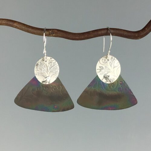 Titanium & Sterling Silver Earrings