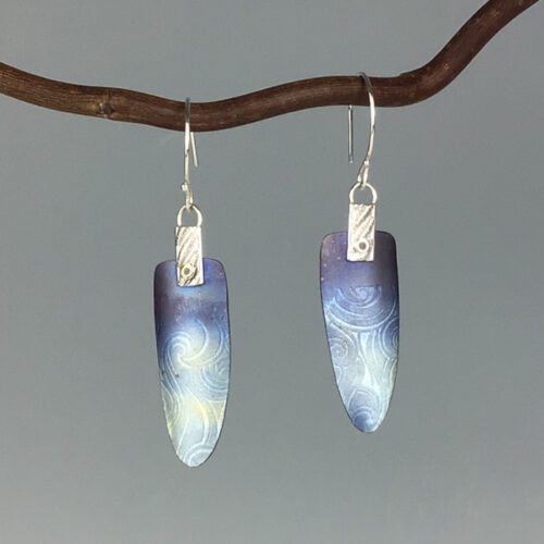 Titanium & Sterling Silver Earrings