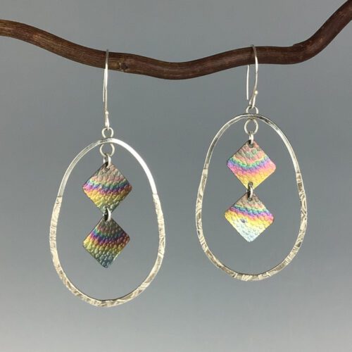 Titanium & Sterling Silver Earrings