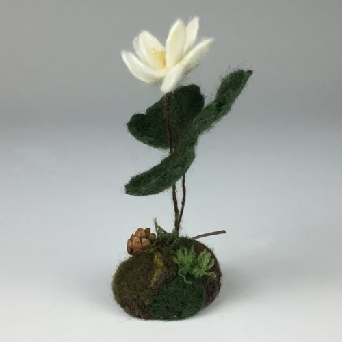 Wool Felted Bloodroot - Image 2