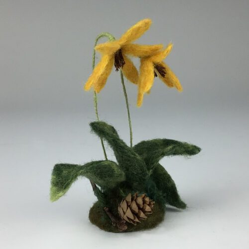 Alternative view of Wool Felted Double Trout Lily