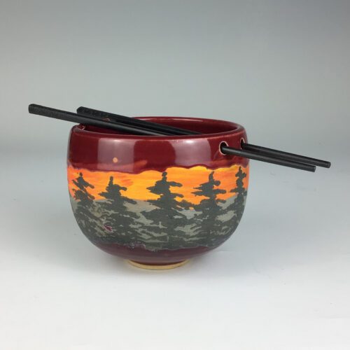 Alternative view of Sunset Scene Rice/Ramen Bowl
