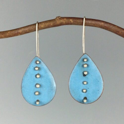 Torch-Fired Enamel Earrings