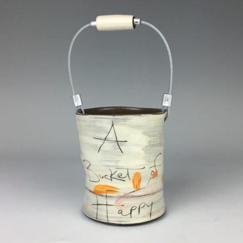 Ceramic Bucket - "A Bucket of Happy"