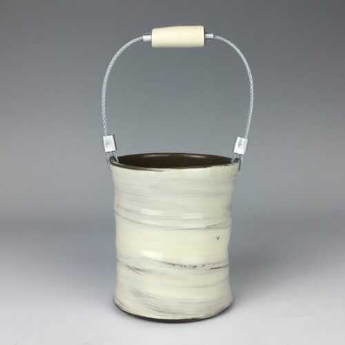 Alternative view of Ceramic Bucket - "A Bucket of Happy"