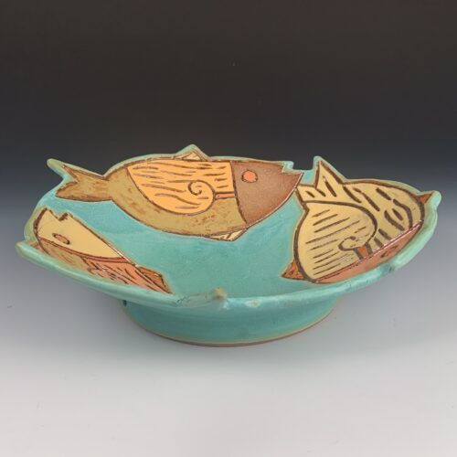 Alternative view of Carved Fish Platter