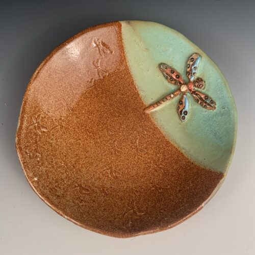 Medium Dish with Dragonfly