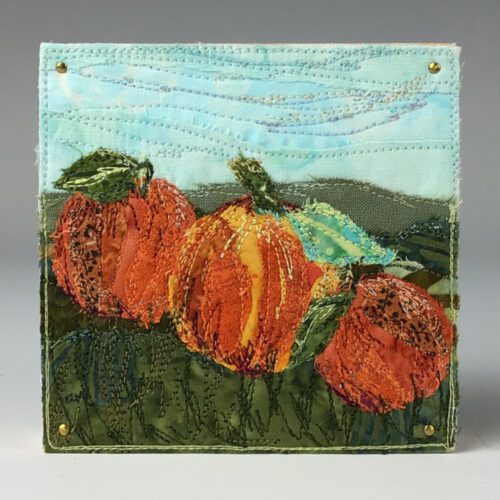Fabric Collage - Pumpkin Patch