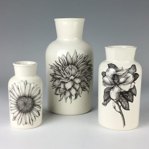 Set of 3 Botanical Jars