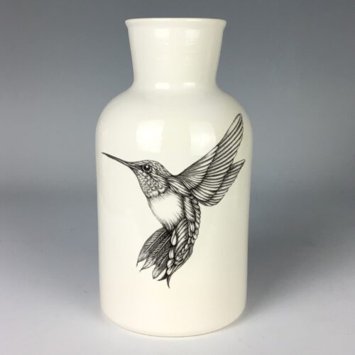 Alternative view of Set of 3 Hummingbird Jars