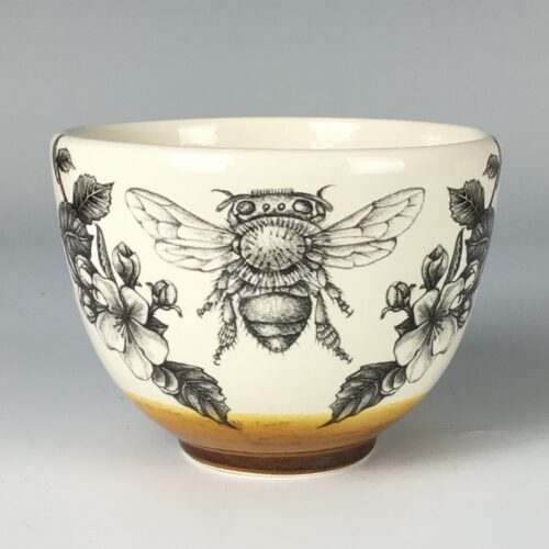 Small Bowl with Honey Bee