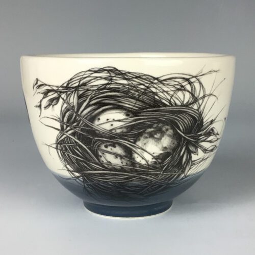 Small Bowl with Quail Nest