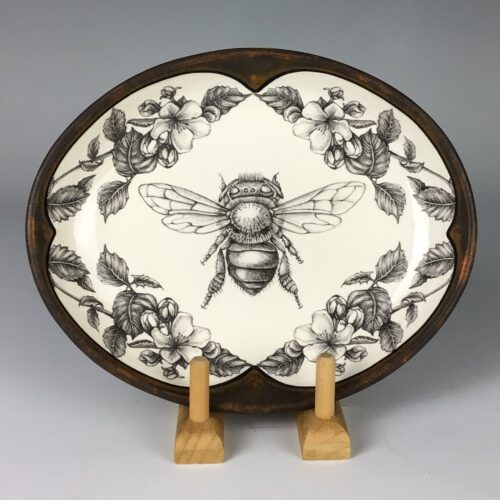 Small Serving Dish with Honey Bee