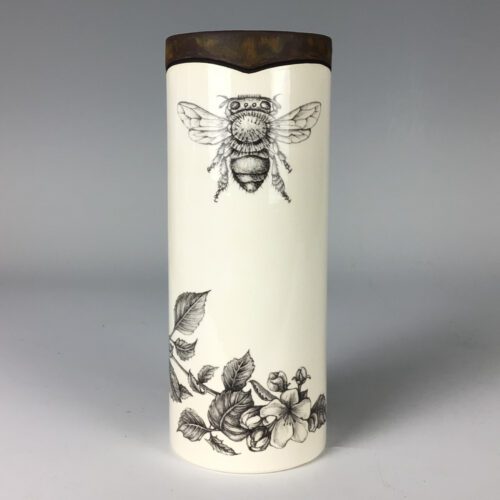 Small Vase with Honey Bee