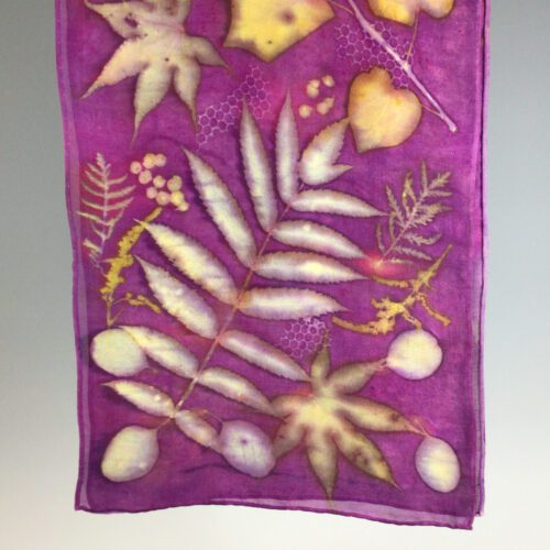 Alternative view of Botanical Silk & Wool Scarf