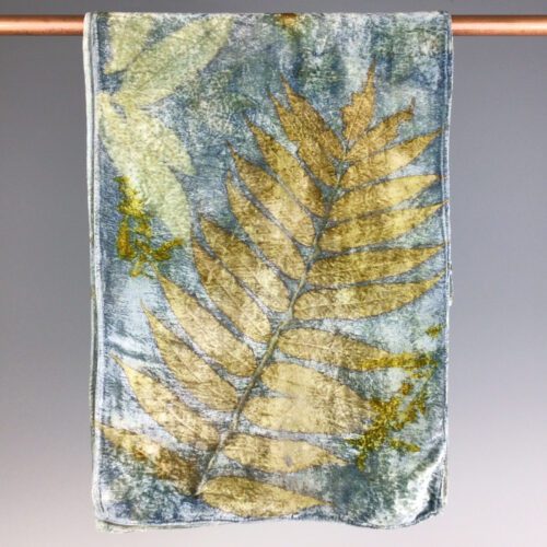 Botanical Velvet Scarf