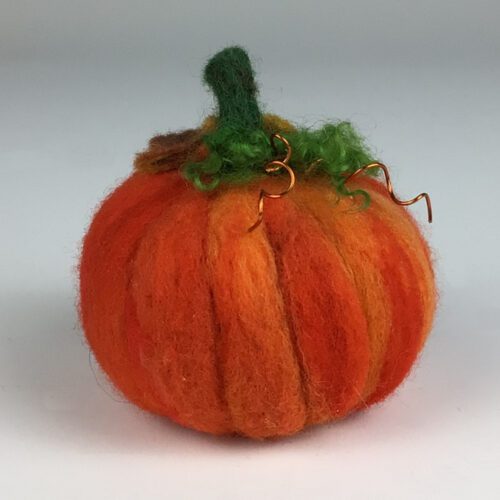 Alternative view of Needle Felted Pumpkin