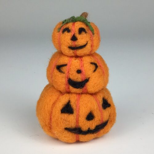 Felted Pumpkin Tower