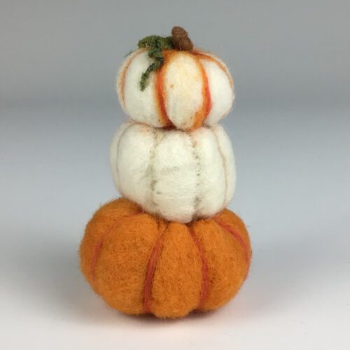 Alternative view of Felted Pumpkin Tower