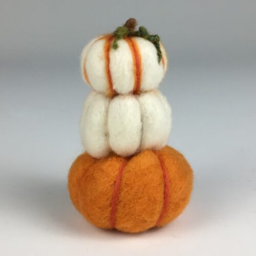 Felted Pumpkin Tower