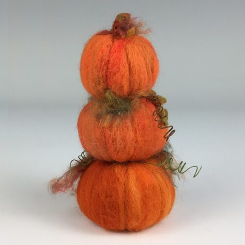 Alternative view of Needle Felted Stack of Pumpkins