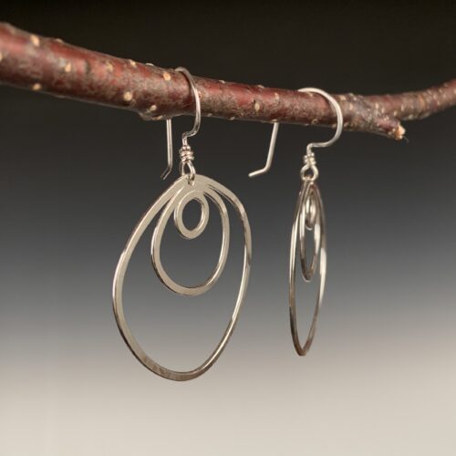 Alternative view of Sterling"Vortex" Earrings