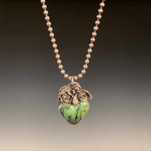 Turquoise "Sacred Heart" Necklace