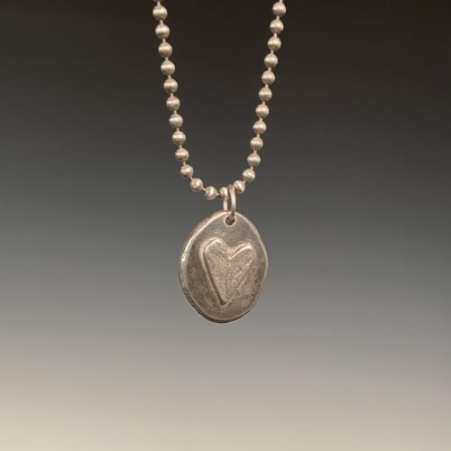 Alternative view of Silver Heart Necklace