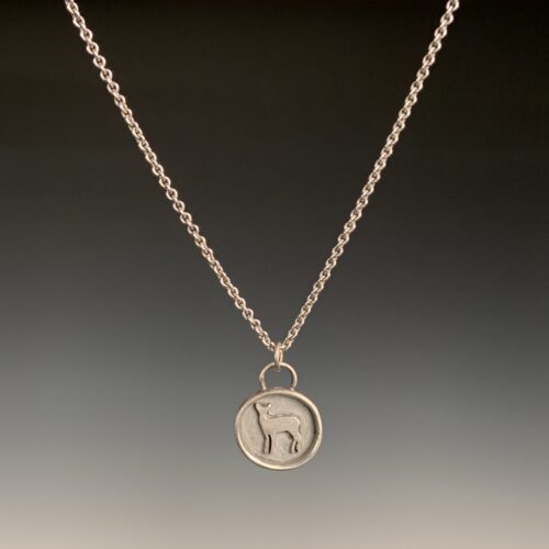 Silver Deer Necklace