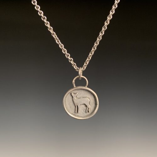 Alternative view of Silver Deer Necklace
