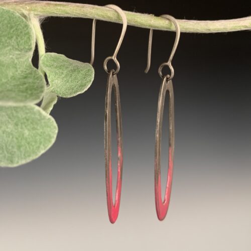 Alternative view of "Grafitti" Oval Hoops
