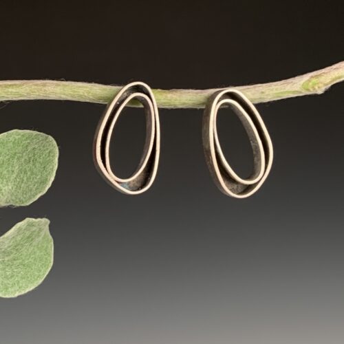 Silver "Passage" Post Earrings