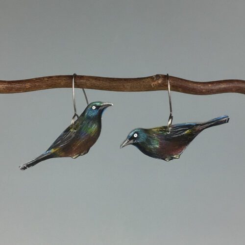 Black Bird Earrings