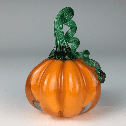 Solid Glass Pumpkin