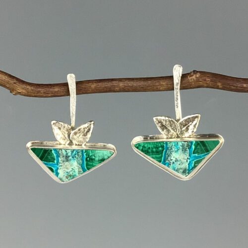Chrysocolla & Malachite Earrings
