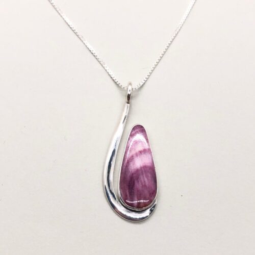 Purple Mussel Pendant